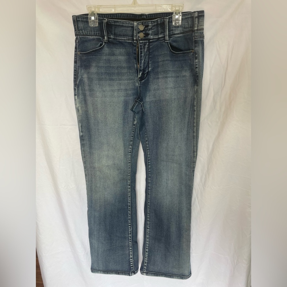 Distressed Bootcut Jeans